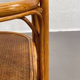 Vintage roasttan coffee table and glass top