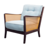 Armchair 50s with caning, restored, two available