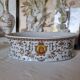 Hand-painted Toussi Court plate or tray and planter set