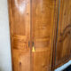 High corner unit in cherry wood – curved doors – Brémond model – invoice