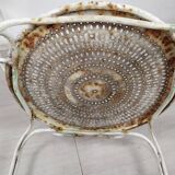 4 wrought iron garden armchairs