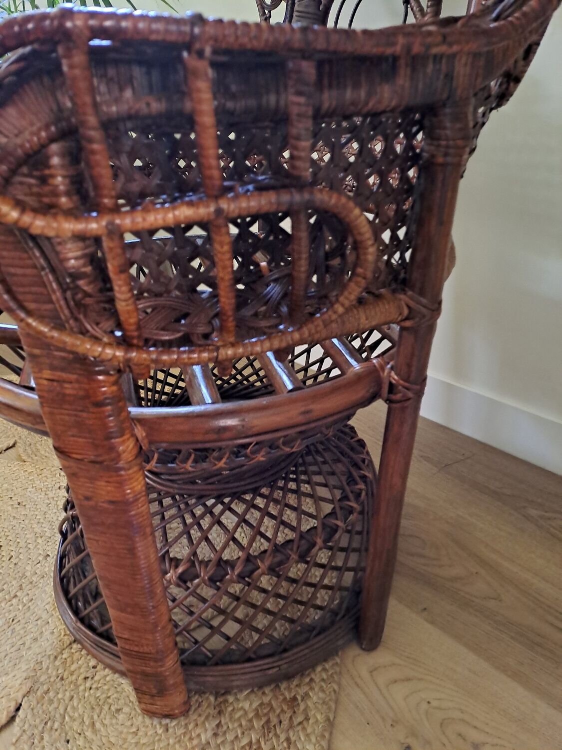 Emmanuelle rattan armchair