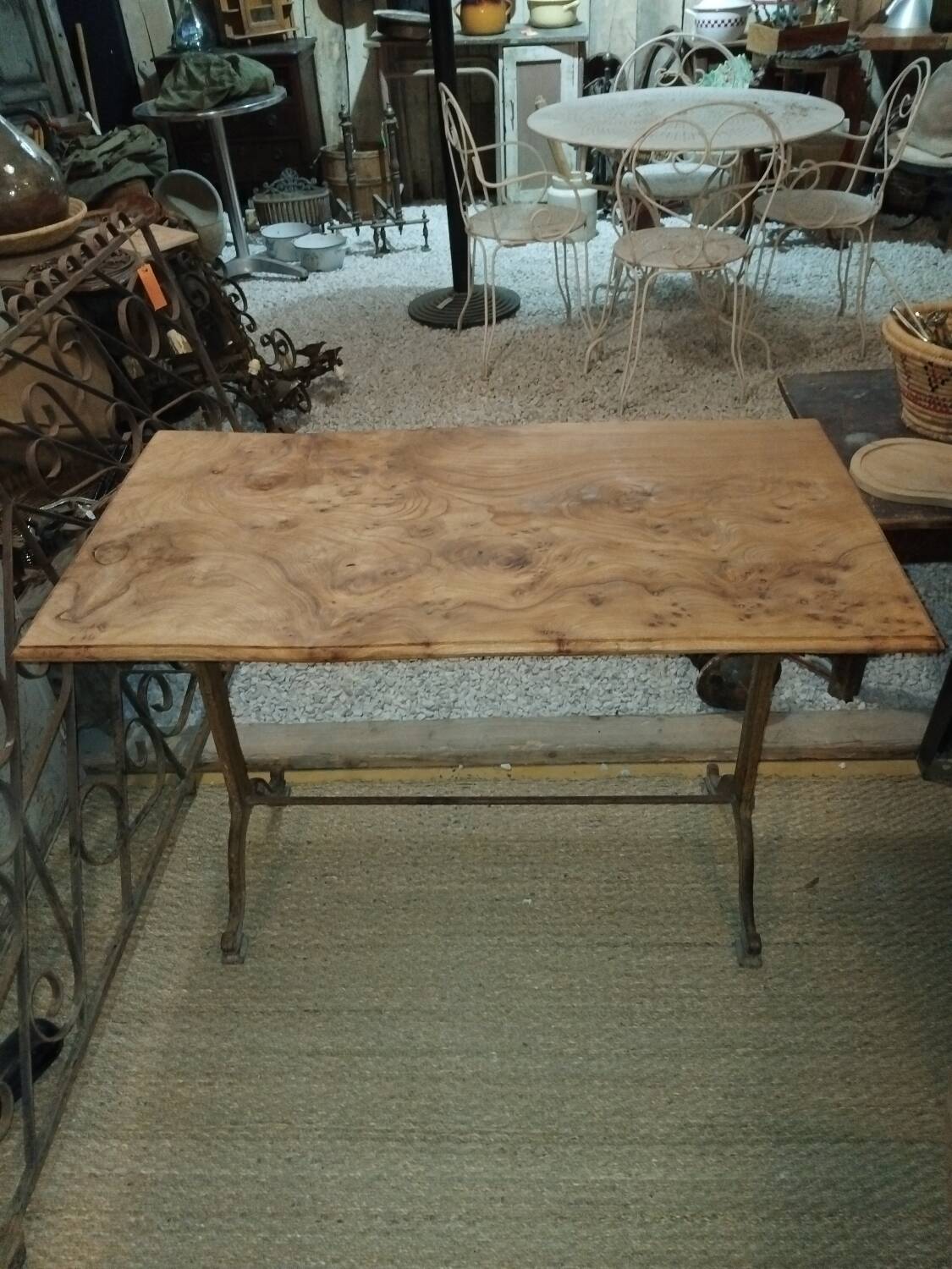 Table de bistrot plateau ormeaux