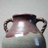 Vase studio pottery Milly Finn UK vintage 60s-70s stoneware