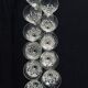 Set of 11 white wine glasses in Baccarat crystal carcassonne model