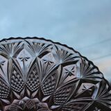 Vintage pink glass fruit bowl – ø 33 cm, h 7 cm