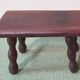 Lot de 2 repose-pieds petits bancs en bois