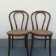 2 Chaises de bistrot en bois courbé