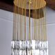 Venini ceiling lamp, cut glass, Italy, 1970