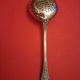 Soupudrouse spoon in silver. Minerva hallmark 1st title.