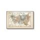 Map of the Vosges, France. Printed antiquity in 1889.
