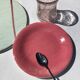 12 Hand-painted dessert plates Salins