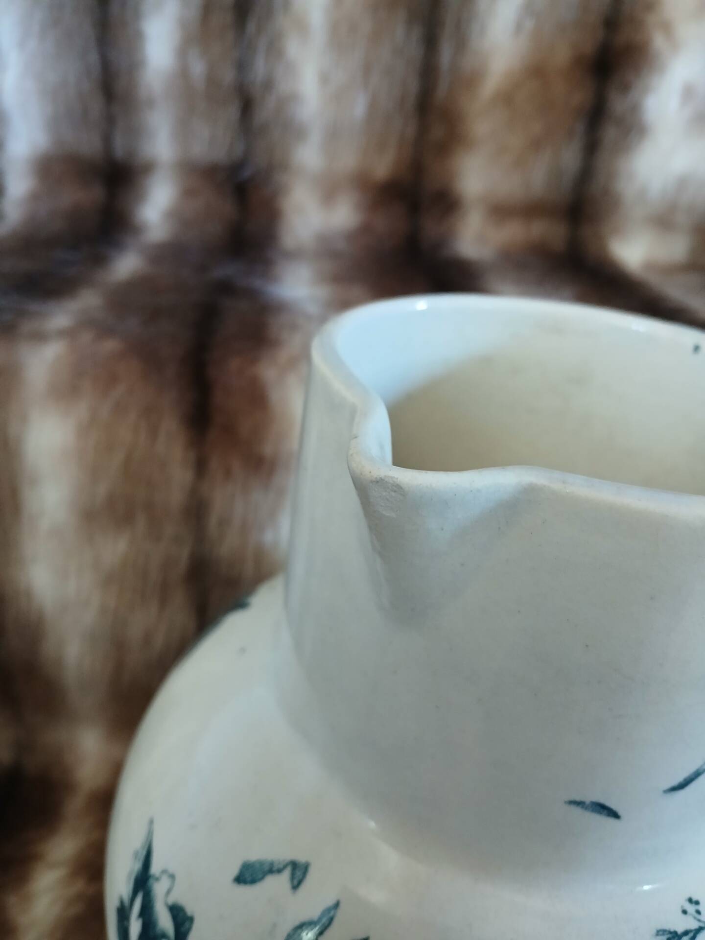Antique pitcher in ironstone