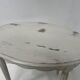 Art Deco style guéridon in patinated beech, 20th century.