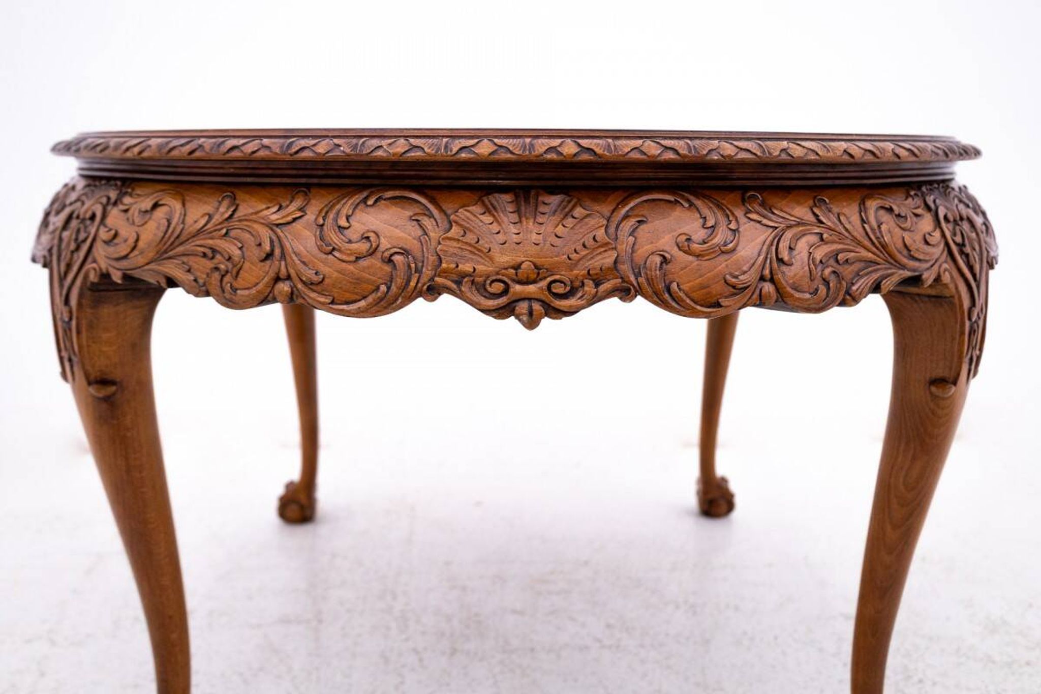 Antique, carved table, Western Europe, around 1910.