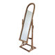 Rattan psyche mirror
