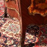 Display Case in Marquetry & Martin Varnish Napoleon III Louis XV Style