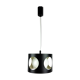 Vintage black metal suspension 1960