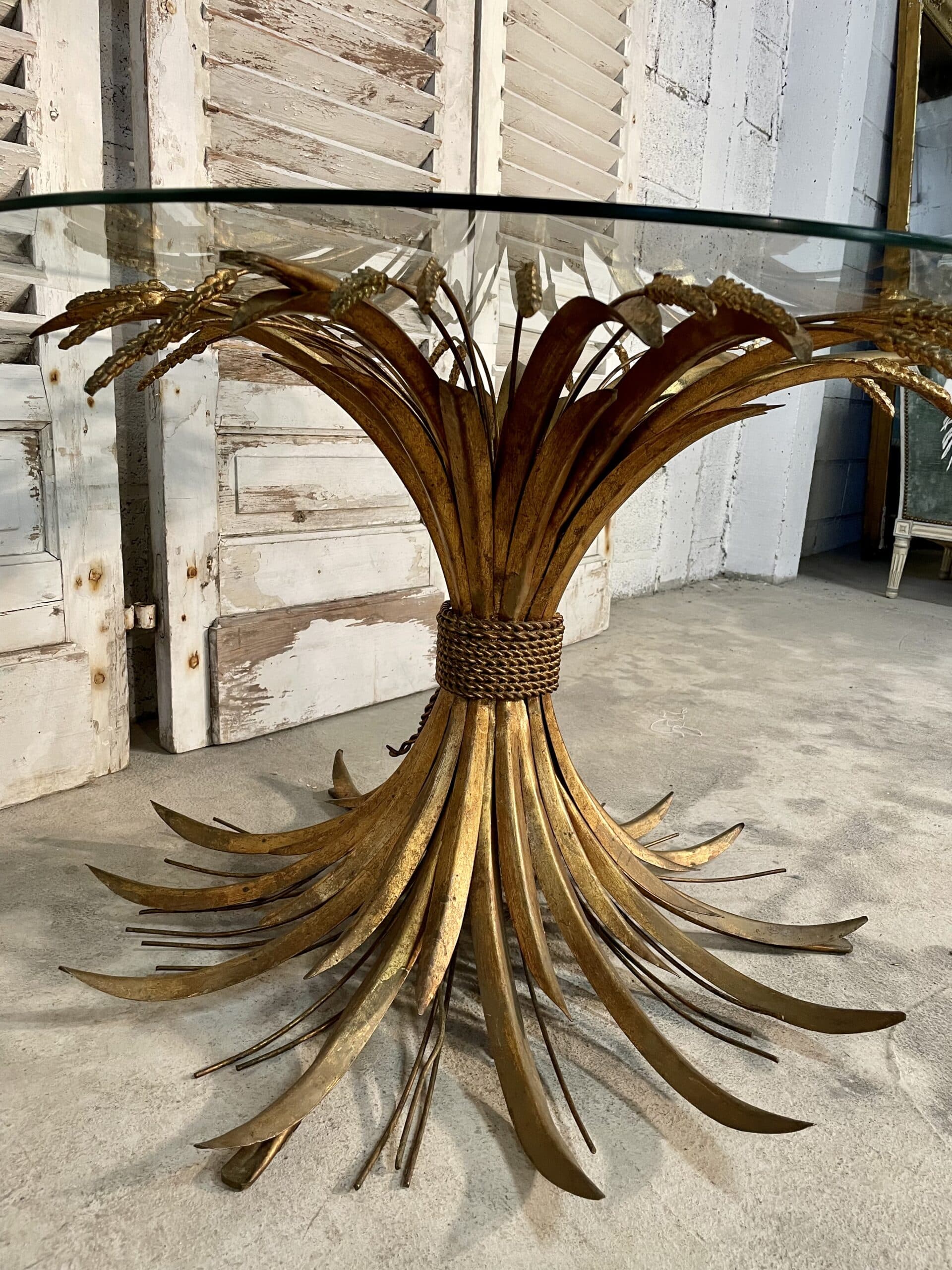 Coffee table sheaf of wheat "coco chanel" by robert goossens