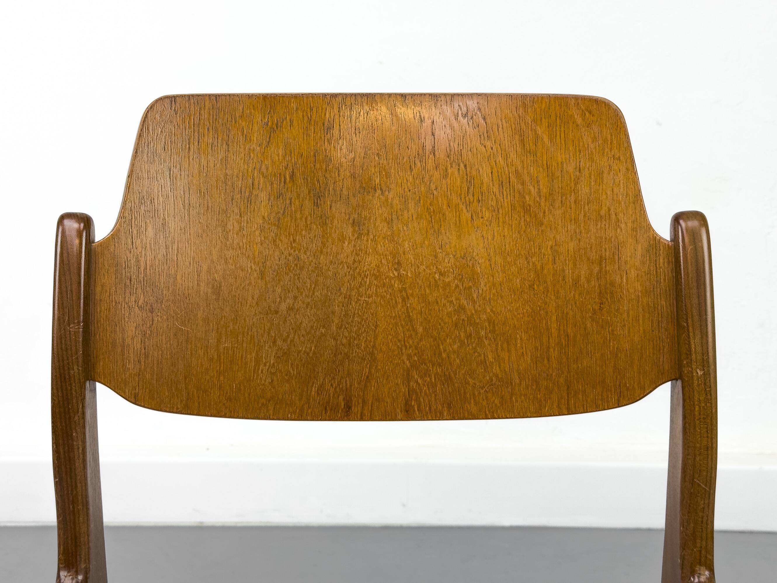 Teak Dining Chairs by Hartmut Lohmeyer for Wilkhahn, 1960s, Set of 6
