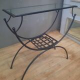 Metal and glass console