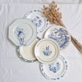 Vintage blue dinner plates