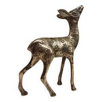 Brass Hollywood Regency Deer From The 1970s