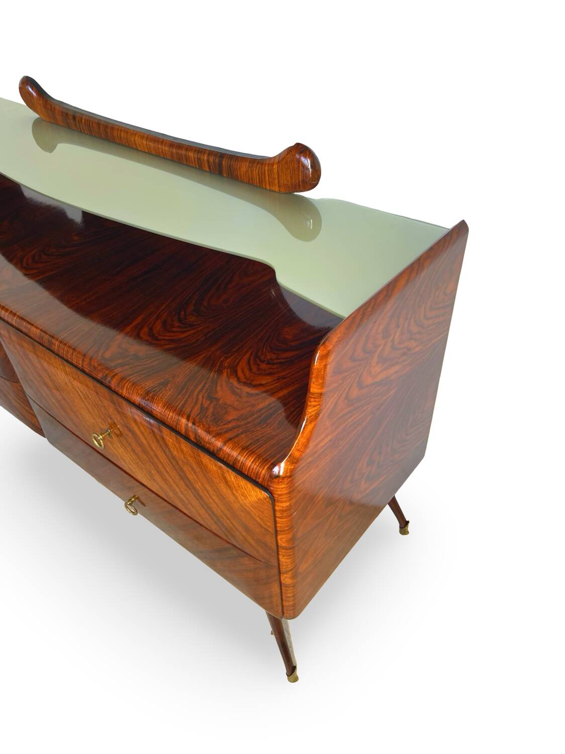 midcentury rosewood chest of drawers.