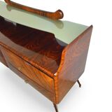 midcentury rosewood chest of drawers.