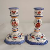 Quimper candle holders