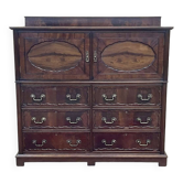 1950s English mahogany chest of drawers