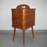 Travailleuse en teck asystent 1960/70s