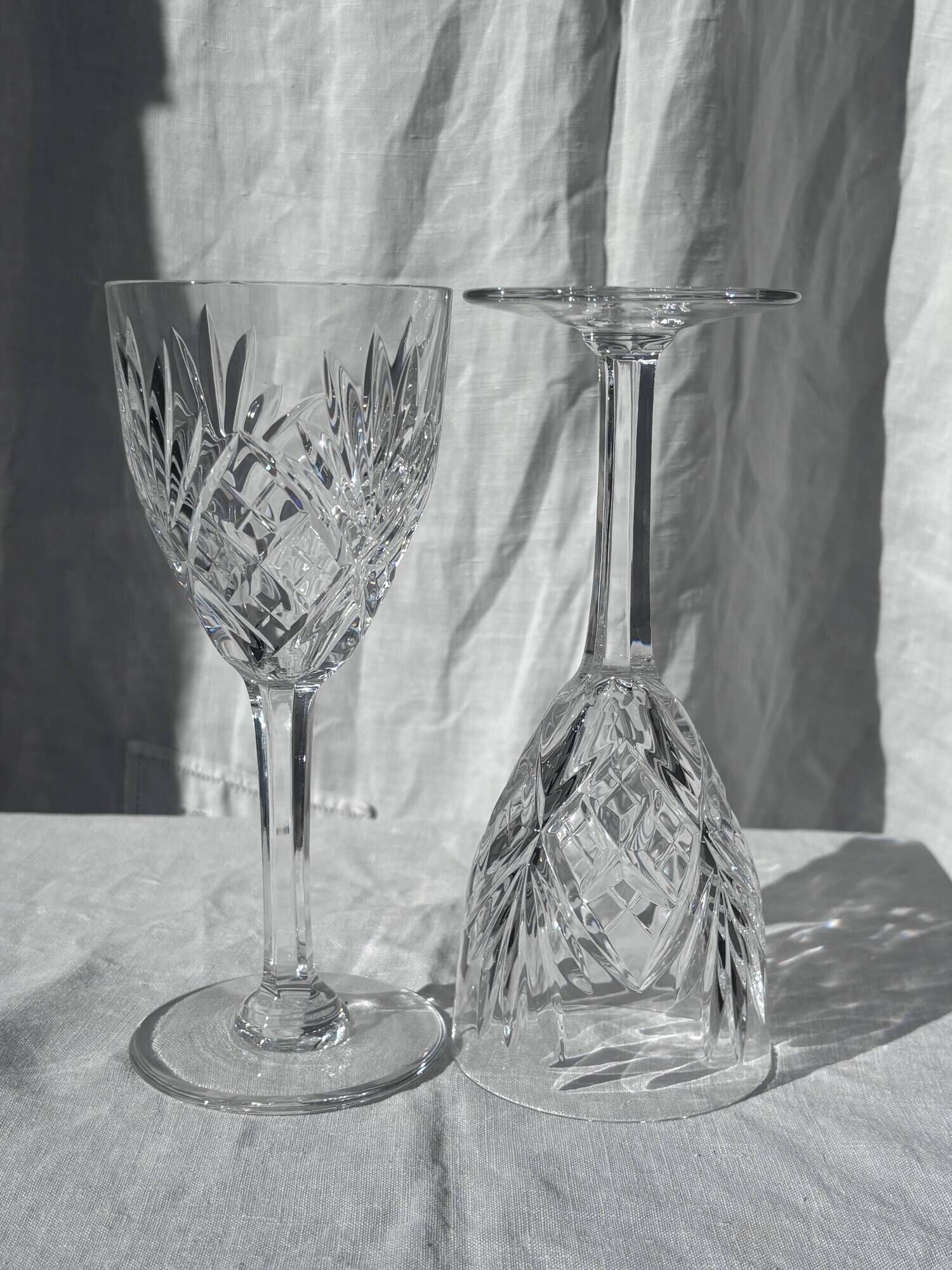 Lot de 12 verres à eau chantilly par saint-louis