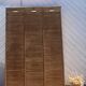 Triple filing cabinet with curtain in raw oak