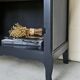Black and wood bookcase
