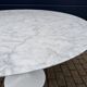 Original Knoll Tulip dining table in Carrara marble (120cm)