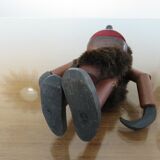 Personnage scandinave en teck articulé "homme des cavernes" années 60 70