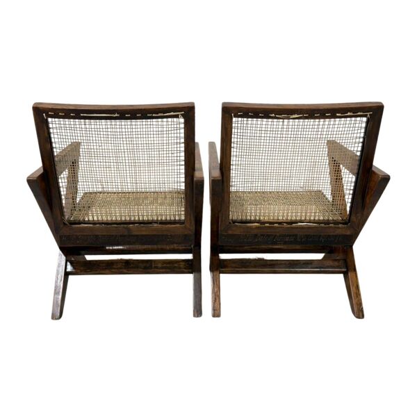Set de 2 fauteuils lounge Pierre Jeanneret PJ-SI-45-A X-Leg