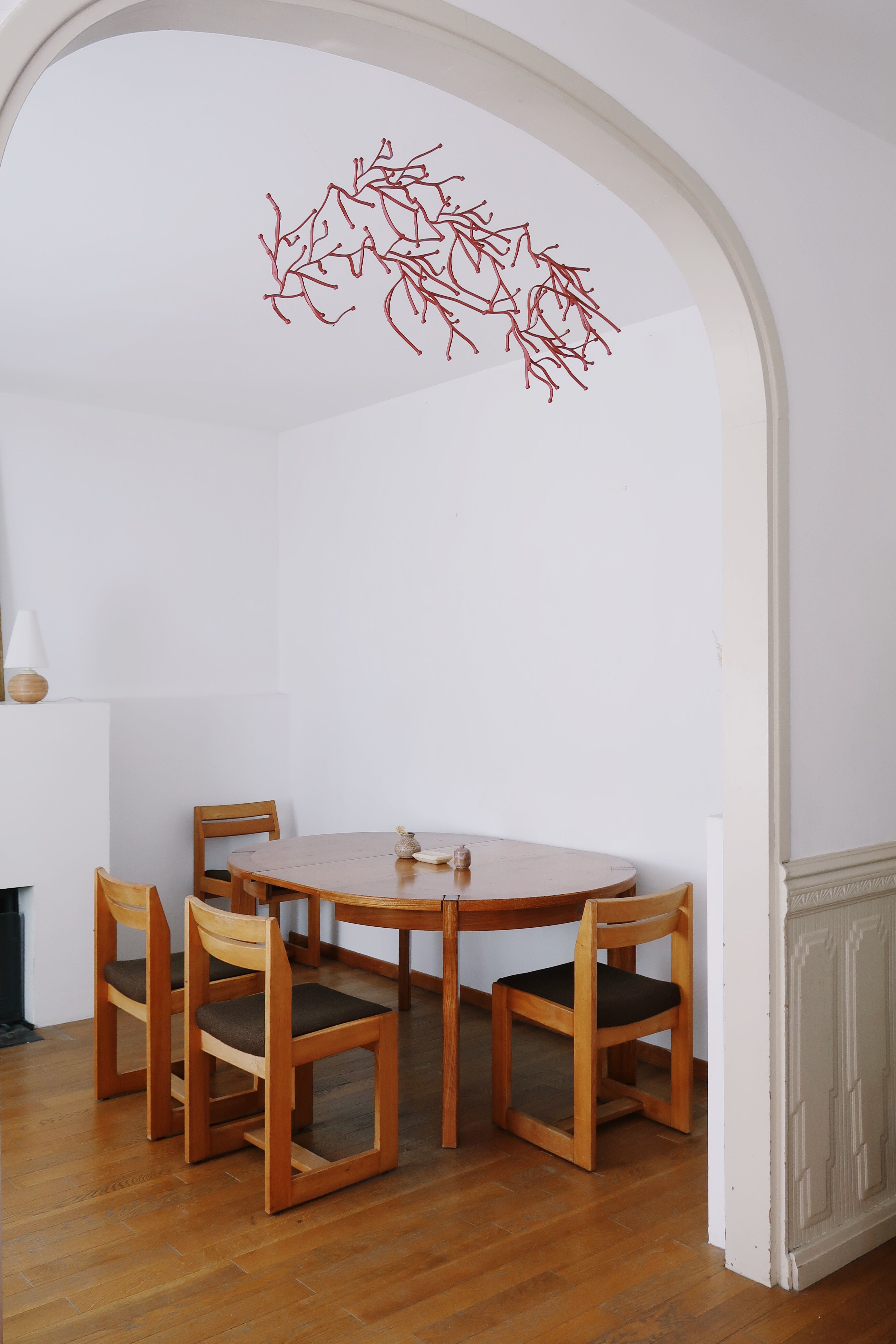 4 chairs sleigh Maison Regain