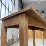 Oak and pine farmhouse console table