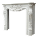 Louis XV style fireplace in Carrara marble circa 1980