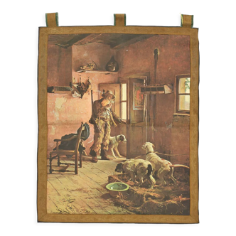 Tapisserie "Chasseur avec chiens"