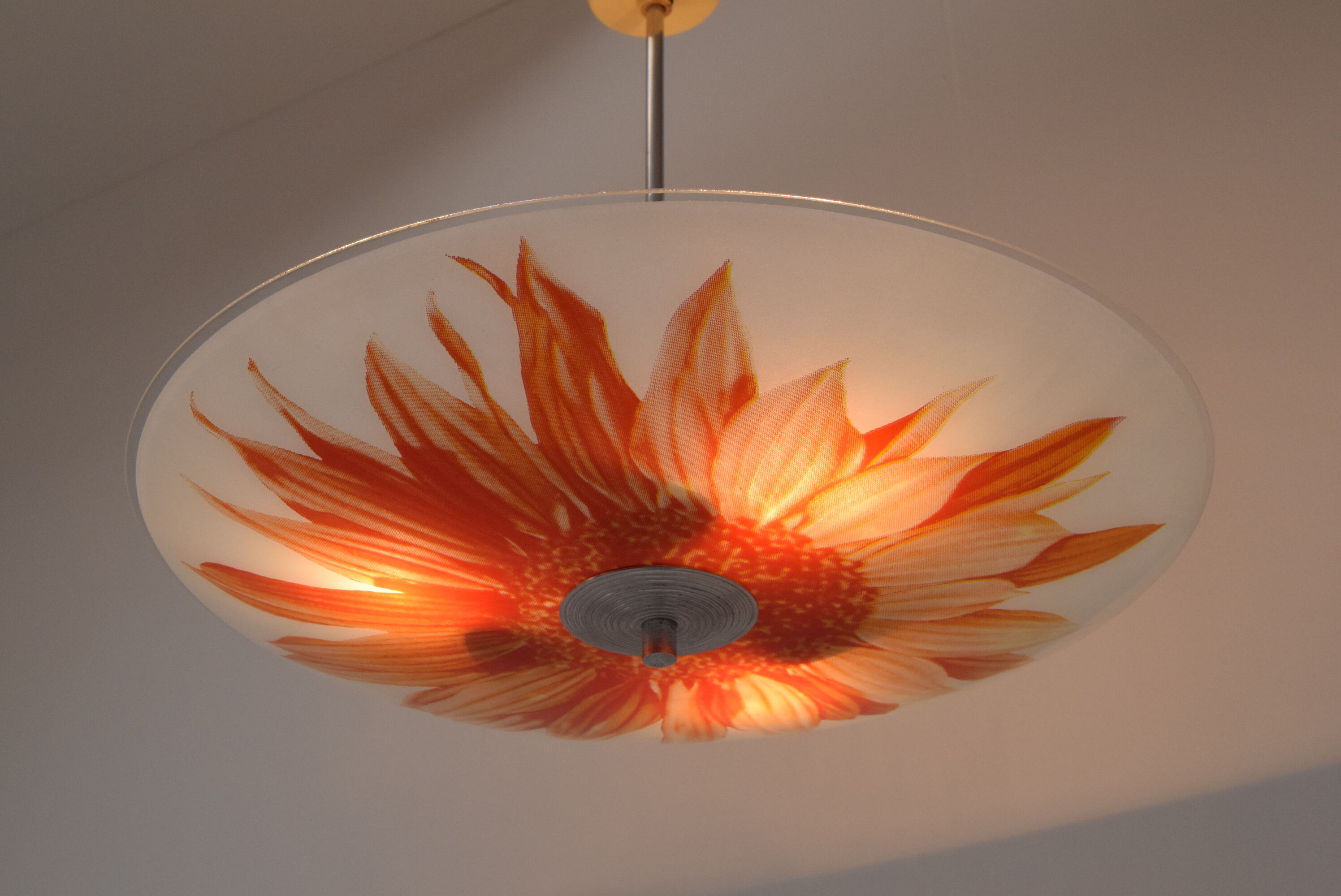 Mid-century glass pendant,1960's.