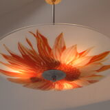 Mid-century glass pendant,1960's.