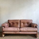 Coronado sofa by Tobia Scarpa in leather