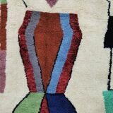 Handmade Bereber rug - 100% organic wool handcrafted rug