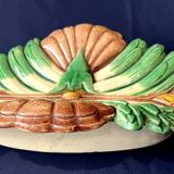 Asparagus dish in barbotine table art