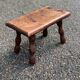 Vintage solid wood footrest stool