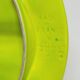 3 art deco oyster plates with green geometric decor