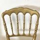 Paire de chaises charivari en bois doré